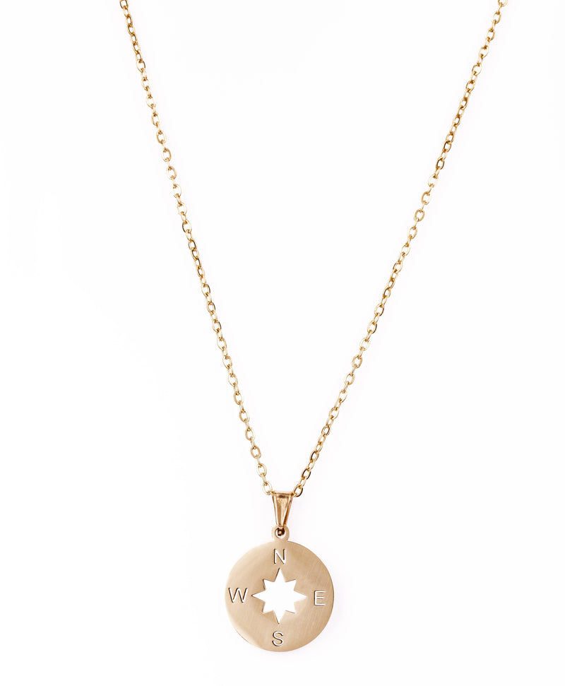 Compass Necklace "Road Trip"