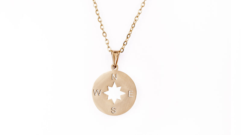 Compass Necklace "Road Trip"