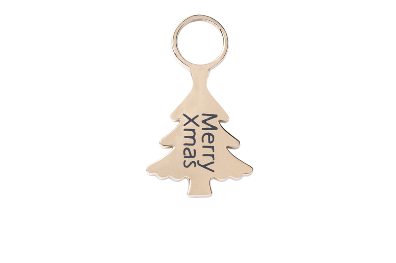 GOLD Merry Xmas Charm