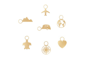 GOLD 3 x Accessoire Charm - Traveller Charms