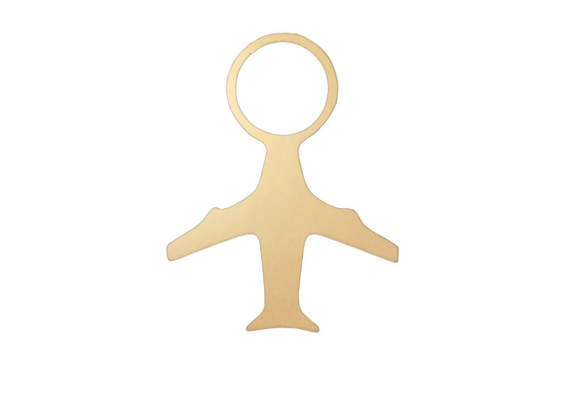 GOLD Airplane Charm - Traveller Charms