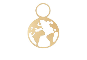 GOLD World Charm - Traveller Charms